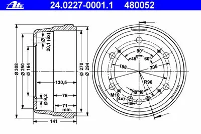 Тормозной барабан ATE купить