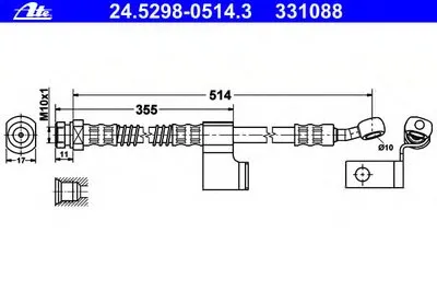 Тормозной шланг ATE купить