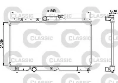 Радиатор, охлаждение двигателя VALEO CLASSIC VALEO купить