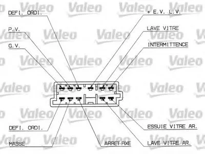 Выключатель на колонке рулевого управления VALEO купить