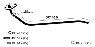 Труба выхлопного газа ERNST купить