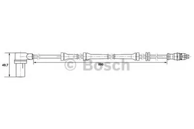 Датчик, частота вращения колеса BOSCH купить