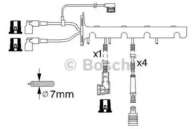 Комплект проводов зажигания BOSCH купить
