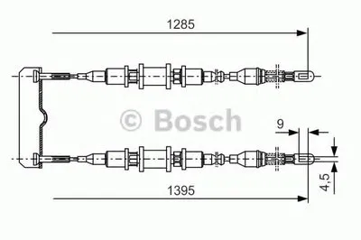 Трос, стояночная тормозная система BOSCH купить