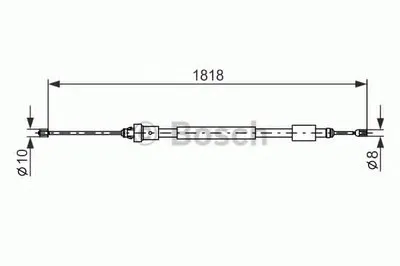 Трос, стояночная тормозная система BOSCH купить