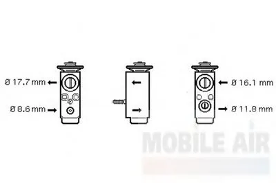 Расширительный клапан, кондиционер VAN WEZEL купить