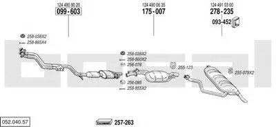 Система выпуска ОГ BOSAL купить