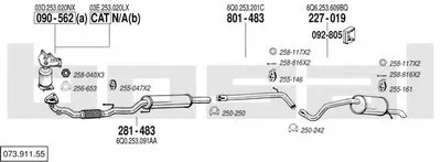 Система выпуска ОГ BOSAL купить