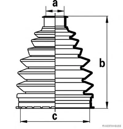 Комплект пылника, приводной вал HERTH+BUSS JAKOPARTS купить
