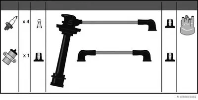 Комплект проводов зажигания HERTH+BUSS JAKOPARTS купить