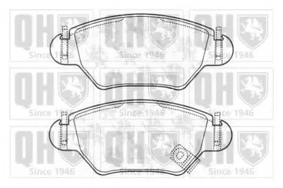 Комплект тормозных колодок, дисковый тормоз QUINTON HAZELL купить