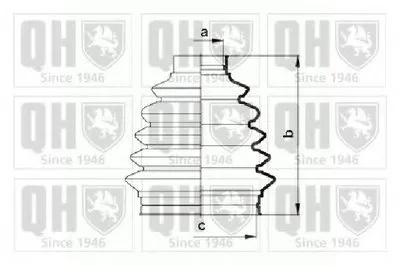 Комплект пылника, приводной вал QUINTON HAZELL купить