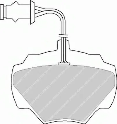 Комплект тормозных колодок, дисковый тормоз PREMIER FERODO купить