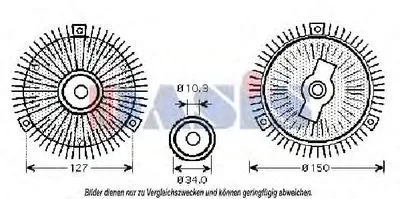 Сцепление, вентилятор радиатора AKS DASIS купить