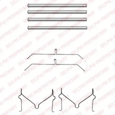 Комплектующие, колодки дискового тормоза DELPHI купить