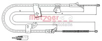 Трос, стояночная тормозная система COFLE METZGER купить