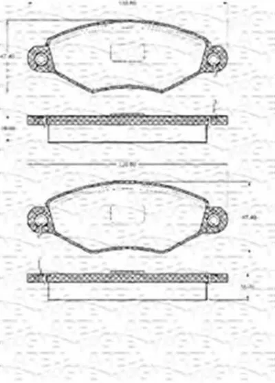 Комплект тормозных колодок, дисковый тормоз MAGNETI MARELLI купить