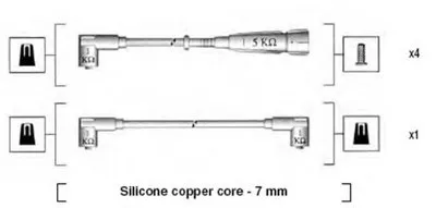 Комплект проводов зажигания MAGNETI MARELLI купить