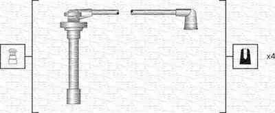 Комплект проводов зажигания MAGNETI MARELLI купить