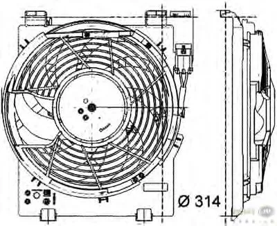 Вентилятор, конденсатор кондиционера BEHR HELLA SERVICE купить
