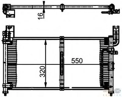 Конденсатор, кондиционер BEHR HELLA SERVICE купить