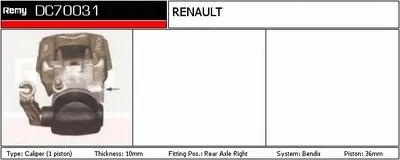 Тормозной суппорт Remanufactured REMY (Multiline) DELCO REMY купить