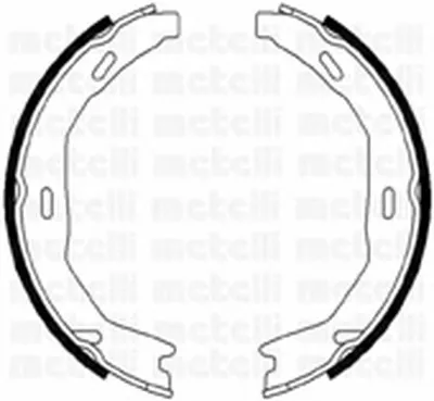 Комплект тормозных колодок, стояночная тормозная система METELLI купить