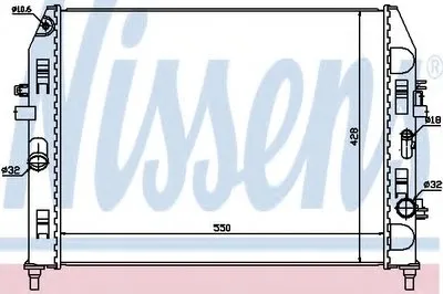 Радиатор, охлаждение двигателя NISSENS купить