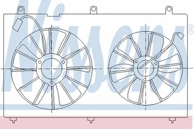 Вентилятор, охлаждение двигателя NISSENS купить