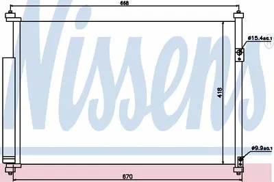 Конденсатор, кондиционер NISSENS купить