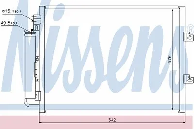 Конденсатор, кондиционер NISSENS купить