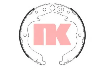 Комплект тормозных колодок, стояночная тормозная система NK купить