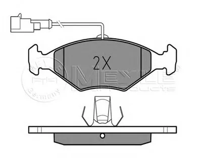 Комплект тормозных колодок, дисковый тормоз MEYLE купить