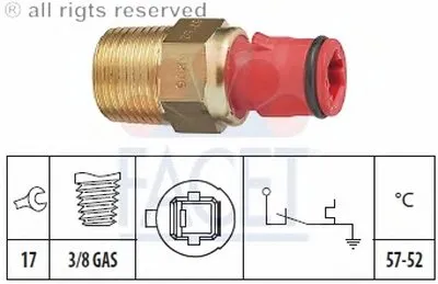 Термовыключатель, вентилятор радиатора FACET купить