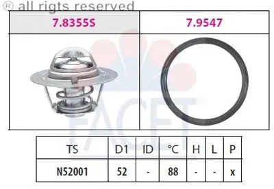 Термостат, охлаждающая жидкость FACET купить