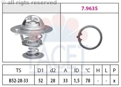 Термостат, охлаждающая жидкость FACET купить