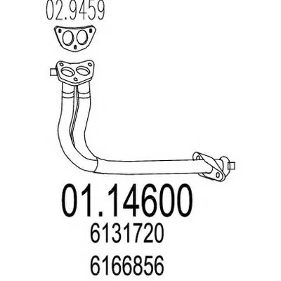Труба выхлопного газа MTS купить