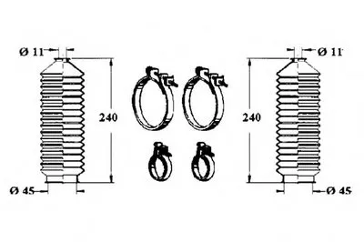 Комплект пылника, рулевое управление OCAP купить
