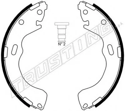 Комплект тормозных колодок TRUSTING купить