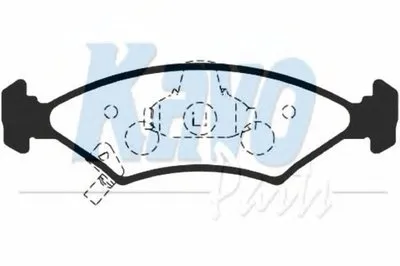 Комплект тормозных колодок, дисковый тормоз MK KASHIYAMA KAVO PARTS купить