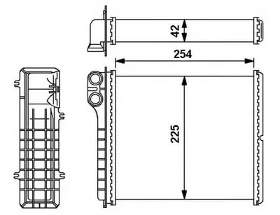 Теплообменник, отопление салона NRF купить