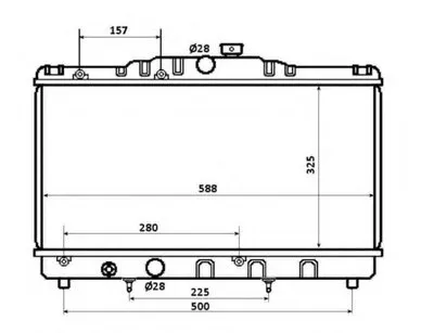 Радиатор, охлаждение двигателя NRF купить