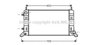 Радиатор, охлаждение двигателя AVA QUALITY COOLING купить