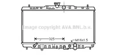 Радиатор, охлаждение двигателя AVA QUALITY COOLING купить