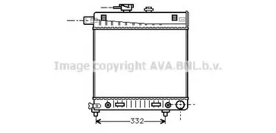 Радиатор, охлаждение двигателя AVA QUALITY COOLING купить