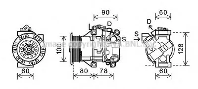 Компрессор, кондиционер AVA QUALITY COOLING купить
