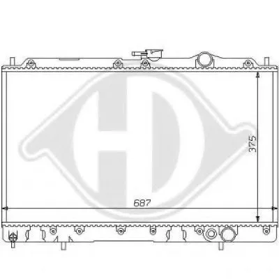 Радиатор, охлаждение двигателя DIEDERICHS купить