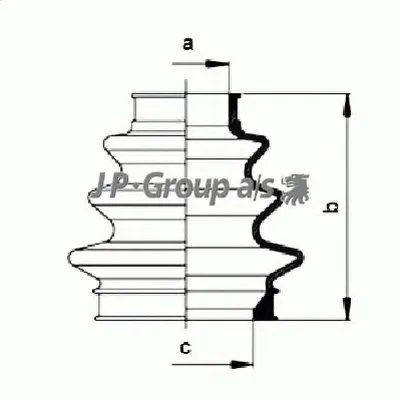 Комплект пылника, приводной вал QH JP GROUP купить