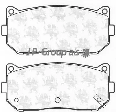 Комплект тормозных колодок, дисковый тормоз QH JP GROUP купить