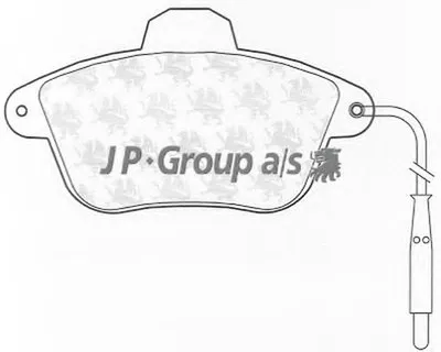 Комплект тормозных колодок, дисковый тормоз QH JP GROUP купить